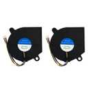 2PCS Blower Fan for Adventurer 5M/5M Pro/AD5X 5015 DC 24V Hotend Heatsink Fan Print Head Extruder Hotend Fan Replacement Brushless Cooling Fan for Flashforge 3D Printer Accessories