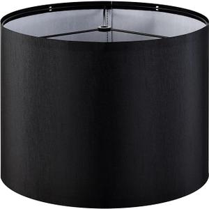 GOSO Medium Black Lamp Shade -for Table Lamps Floor Lamps-9.8x9.8x10.5 inch (Spider) Barrel Lampshades Replacement-Rustic DIY Modern Shade for Night Stand Lights for Bedroom Required Assembly