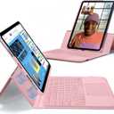 ESR iPad 11th(A16, 2025)/10th Gen Case with Keyboard, Keyboard Case with Trackpad, Magnetic Detachable Keyboard with Backlit Keys, Fully Adjustable Portrait/Landscape Stand, Ascend Series, Pink
