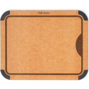 Full Circle Chop To It Everyday Cutting Board – 11”x14" – Dishwasher Safe, Reversible & Lightweight, Naturally Bonded Kraft Paper, Non-Slip Feet with Juice Groove