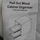 YORKING 2 Tier Pull Out Cabinet Organizer,11" W x 21" D Wooden Cabinet Pull Out Drawers,Heavy-Duty Slide out Wood Drawer Shelf,Pull Out Drawer for Cabinets,Pantry, Bathroom,Kitchen 