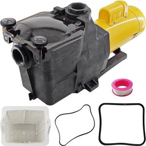 W3SP2607X10 1 HP Pool Pump Motor Compatible with Hayward SP2607X10 Single Speed Super Pump, 2" Inlet with Dual Voltage 115/230V Above and In Ground Pools and Spa