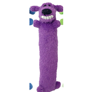Multipet Loofa Dog 18" Plush Dog Toy, Colors May Vary (1 each)