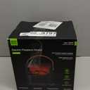 FLAME&SHADE Portable Electric Fireplace Heater for Indoor Use, Fire Place Heaters with 3D LED Flame Overheat & Tilt Protection, Space Heater Small Fireplace for Home Office Christmas Decoration, Black (8.9"(W) x 11.2"(H) black)