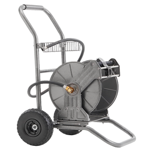 Giraffe Tools Garden Hose Reel Cart with Wheels, 200FT of 1/2 Capacity