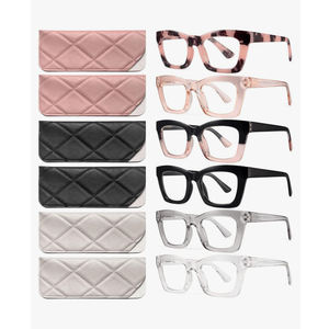 CCVOO 6 Pack Oprah Reading Glasses for Women, Eyeglasses, Blue Light Readers for Women, Computer Eye Glasses, Cheaters