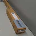 Ivilon Drapery Treatment Window Curtain Rod - Square Design 1 1/8 Rod. 48 to 86 Inch. Black