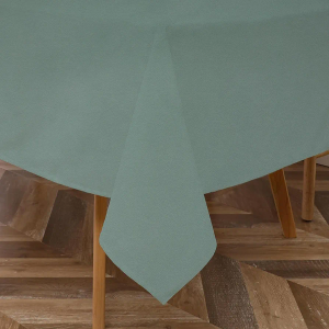 Majestic Giftware PU Faux Leather Rectangle Tablecloth | (TCE101-54200) Emerald Waterproof & Spill Proof Dining Table Cover | Decorative Washable Tablecloth for Home, Kitchen, Party (54X200)