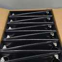 Samsill 12 Pack Durable 1.5 Inch 3 Ring Binders, Round Ring, Clear View Cover for Presentations, Black