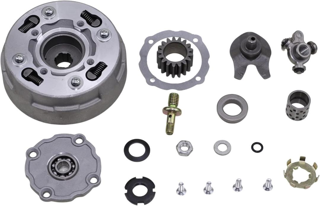 TRKIMAL Semi Auto Clutch Assembly 17Teeth For 50cc 70cc 90cc 110cc 125cc 135cc Engine Dirt Bikes ATV Quad Go-Kart Taotao Kazuma (17Teeth)