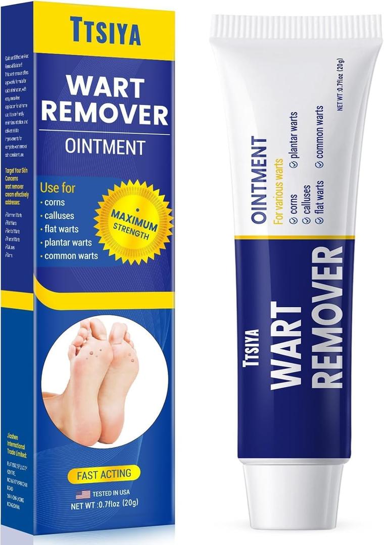 10 x Fast Acting Wart Remover, with Salicylic Acid for Women and Men, Corns, Flat, Common and Plantar Warts 20g