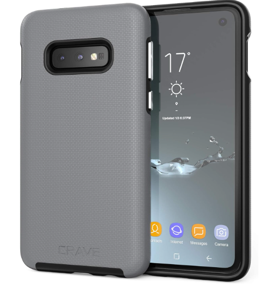 Crave Dual Guard for Samsung Galaxy S10e Case, Shockproof Protection Dual Layer Case for Samsung Galaxy S10e - Slate