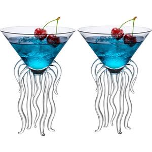 GAOGAO Octopus Cocktail Glass Creative Drinkware Bar Goblet Tools Snifters (Huge 2 Transparent)
