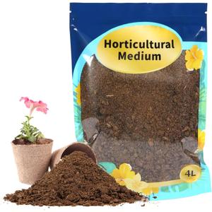 Sphagnum Peat Moss for Plants 4qt, Organic Garden Growing Soil Amendment and Media for Flowers, Vegetables, Herbs, Orchid, Indoor Houseplant