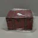 ELLDOO Vintage Treasure Chest, Pirate Keepsakes Box for Gifts, Wooden Storage Box Decorative for Jewelry Pearl Trinkets Tarot Cards, Large