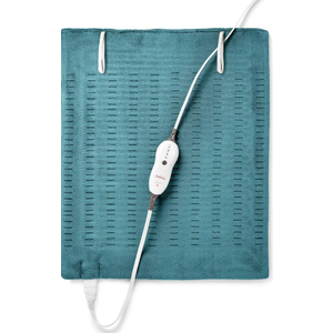 Sunbeam XXL Heating Pad, 20"x 24", For Back, Neck, Shoulder, and Period Cramp Pain Relief, 4 Heat Settings, Auto ShutOff, MachineWashable, Gifts For Mom & Wife, Dark Teal