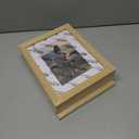 KINLINK 6x8 Picture Frame Natural, Solid Wood Frames with Acrylic Plexiglass for Pictures 4x6 with Mat or 6x8 without Mat, Tabletop and Wall Display Photo Frame, Set of 4