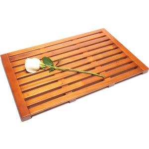 Teak Bath Mat, Teak Shower Mat, Non Slip Solid Wood Spa Mat