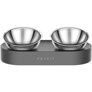 Pet food bowl, pet bowl, pet supplies, cat food bowl, stainless steel cat bowl, cat double bowl adjustable dog feeding bowl, dog and cat food bowl, cat water bowl tilting bowl ( Size : Stainless steel