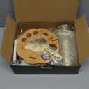 Cocktail Shaker Set Bartender Kit with Rotatble Bamboo Stand,11 Piece Bar Set Stainless Steel Bar Accessories for Drink Mixing, Bar, Home, Party (Gold)