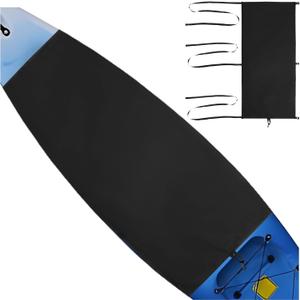 Sit-in Kayak Cockpit Cover with Metal Buckle- 28x63 in, Waterproof for Outdoor Storage & Transport, Seat Protection Drape Compatible with Pelican, Wilderness System, Old Town, Sun Dolphin