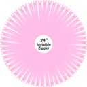 Mandala Crafts #3 Pink Hidden Invisible Zippers for Sewing and Crafts, 40 PCs 34 Inch Coil Zippers Supplies for DIY Tailoring Projects