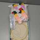 Punch Needle Embroidery Kit for Beginners - Complete DIY Craft Set with Pre-Printed Pattern, Hoop, Yarn & Tools - Easy Adult Kids Art Project Gift