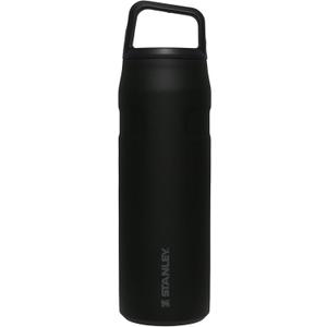 Stanley IceFlow Cap and Carry Water Bottle | Wide Mouth Twist Lid | Lightweight & Leakproof for Travel & Sports | Insulated Stainless Steel | BPA-Free (Black)
