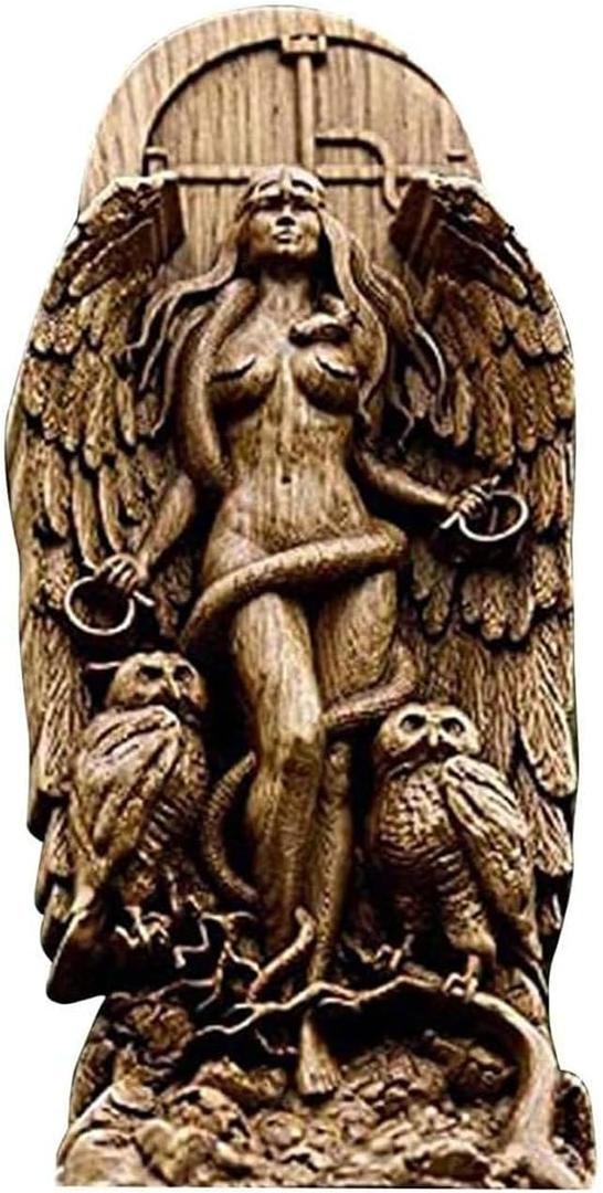 Decorative Goddess Resin Statue, Nature Figurine, 8.66 x 3.54 x 1.18 inches, Hecate Statue