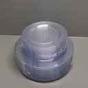 FLOWERCAT 100PCS Clear Plastic Plates - Heavy Duty Clear Disposable Plates for Fall Party/Wedding/Christmas - Include 10inch & 7inch Dinner/Dessert Plates for 50guests