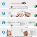 4PCS White Tension Curtain Rod 18-36 Inch Adjustable Curtain Rod No Drilling Tension Rods Small Spring Tension Curtain Rods, for Windows, Door And Closet. (With 4 Set Rod Holders)