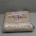 3x5 Area Rugs for Living Room, Beige Washable Rug Rectangular Indoor Carpet Non-Slip, Farmhouse Burlap Solid Brown Color Modern Linen Texture Low Pile Bathroom Rug Kitchen Runner Rugs for Bedroom