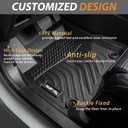 AIPOIL® Floor Mats & Cargo Liner Set for 2012-2017 Chevy Equinox & GMC Terrain All Weather Protection TPE Anti-Slip Automotive Full Set Custom Chevrolet Equinox Car Mats Accessories - Black