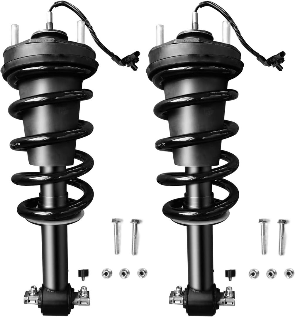 2PCS Front Shock Absorber Struts Assembly Magnetic Ride Control Suspension Automatic For 2015-2020 Cadillac Escalade Chevy Tahoe Suburban Silverado GMC Sierra 1500 Yukon XL 84176631