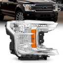 JFN Headlight Assembly Compatible with 2018-2020 Ford F-150 (Left Side) (Passenger Side (Right))