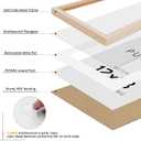 puthiac 12x18 Solid Oak Wood Picture Frame, Fits 8x12 with Mat or 12x18 Without Mat, Wall Display Only, Vertical or Horizontal, Plexi Front, 1 Pack, Natural Oak
