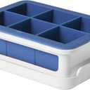 OXO Good Grips Covered Ice Cube Tray (Large Cube), Dark Blue