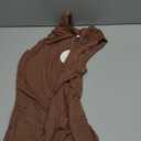 ANRABESS Womens High Neck Tank Tops Stretchy Sleeveless Racerback Sexy Slim Fit Basic Tee Shirts Y2K Trendy Summer Outfits (Large, Brown)