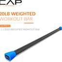 CAP Barbell Weighted Body Bar, 20 LB