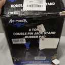 Jack Stands 6 Ton with Double Locking, 12000 lb Capacity, Heavy Duty Car Jack Stands with Rubber Pads, Adjustable for Lifting SUV, Pickup Truck Garage, 1 Pair Blue and Black