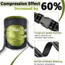Frelaxy Compression Sack, 40% More Storage! 11L/18L/30L/45L/52L Compression Stuff Sack, Water-Resistant & Ultralight Sleeping Bag Stuff Sack - Space Saving Gear for Camping, Hiking