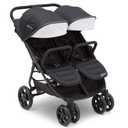 Jeep Destination Ultralight Side x Side Double Stroller, Midnight Black