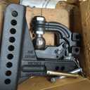 CURT 45908 Adjustable Pintle Hitch Combination, 2-1/2-Inch Receiver, 6-Inch Drop, 2-5/16-Inch Ball, 20,000 lbs
