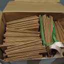 Pinkunn 48 Pcs Easter Basket for Gifts Empty DIY Bulk Gift Basket Kit with Handles Kraft Cardboard Tray for Wedding Baby Shower Graduation Party Anniversary Party Display(Brown)