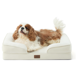 Bedsure Orthopedic Dog Bed Medium Size Dogs - Washable Medium Dog Cat Bed Waterproof, Comfort Pet Couch Sofa with Washable Removable Cover, Pets Bed with Nonskid Bottom, Moss Green, 28"