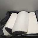 Kingfun 4pcs Orthopedic Bed Wedge Pillow Set for Post Surgery, Memory Foam for Sleeping, Adjustable Leg, Back and Arm Support, Sitting Up and Rest Pillow with Travel Bag (White)