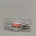 4 Pack Filament E12 Candelabra LED Christmas Light Bulbs - 4W 40 Watt Equivalent E12 Base - Vintage LED Decor Red Light Bulbs Green Bulbs Party Christmas Lights