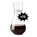 TOSSWARE POP 28oz Set of 72, Premium Quality, Recyclable, Unbreakable & Crystal Clear Plastic Aerating Decanters