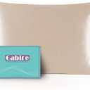 Gabire Mulberry Silk Pillowcase for Hair and Skin Prevent Acne Pillowcase Both Sides Real Silk Pillowcases Organic Silk Pillow case with Hidden Zipper, Champagne, Standard (20"×26")