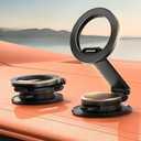 JOYROOM for MagSafe Car Mount, (All-Metal & 360° Rotation) Magnetic Phone Holder for Car, Cell Phone Car Mount Holder for iPhone 16 15 14 13 12 Pro Max Plus, Black